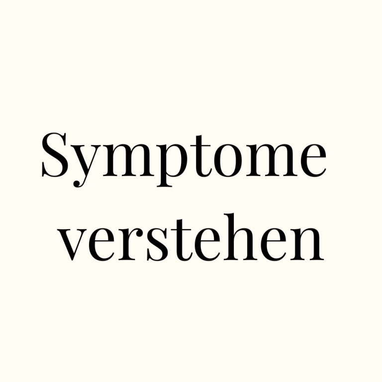 Zu Syptome verstehen- Seite von Klar gesund | Anna Gassner - Gesundheit verstehen- Kachel
